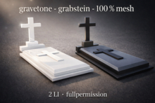 gravestone - grabstein- mesh - builder edition