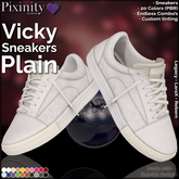 Pixinity - Vicky Sneakers - Plain - PBR Realistic - 20 Smooth Textures - Custom Tinting - Female Footwear - Mix & Match