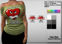 50% Valentines Discount!! *DCDF* Lexy OS Tee: Yes Single No Advice