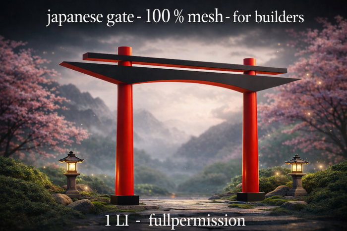 Japanese gate - 100 % mesh - builder edition