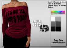 50% Valentines Discount!! *DCDF* Lexy OS Top: It's You