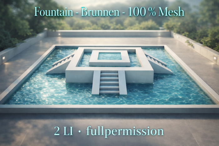 fountain - brunnen - mesh - builder edition