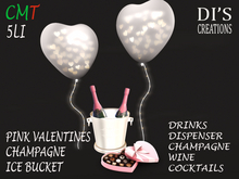 PINK VALENTINES CHAMPAGNE ICE BUCKET