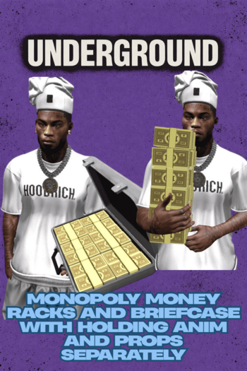 Underground -MONOPOLY RACKS AND BRIEFCASE