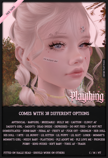 Plaything - Face Tapes