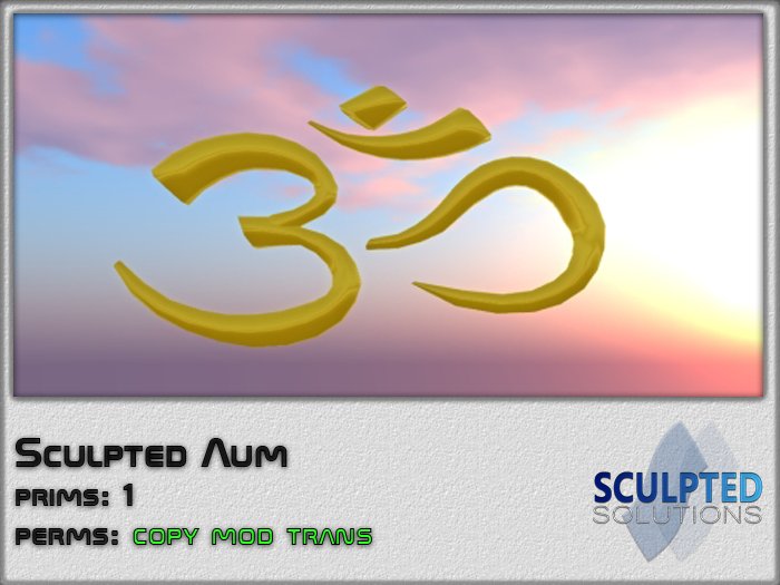 Sculpted Aum OM (full perm)