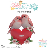 love birds mr &mrs