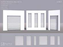 [AC] Slatted Window & Walll Set V.1 (Crate)