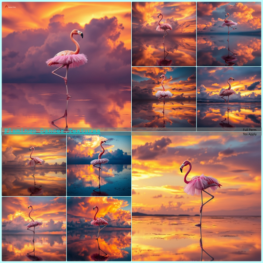 Flamingo Dancer Textures
