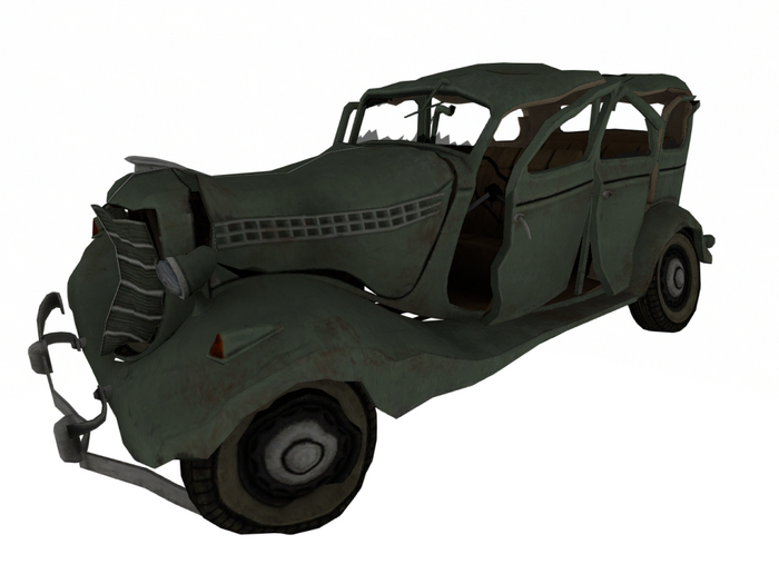 fancy destroyed car