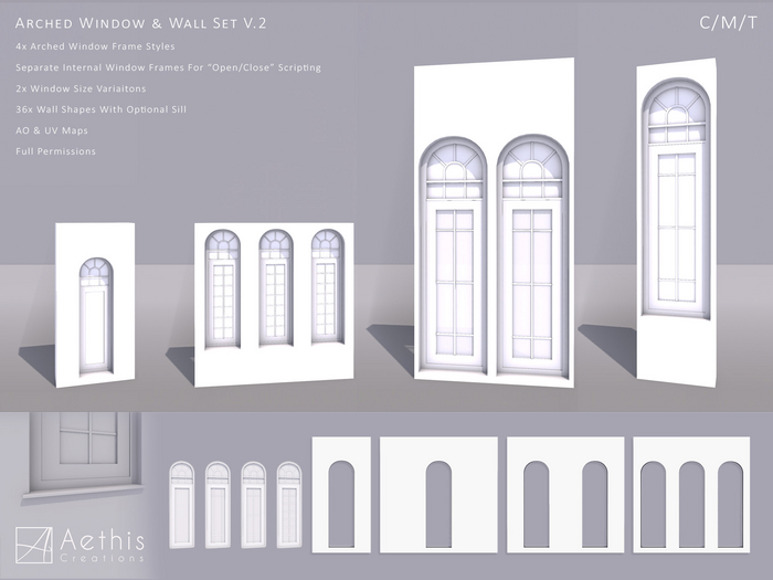 AC.Arched Wndow & Wall Set V2