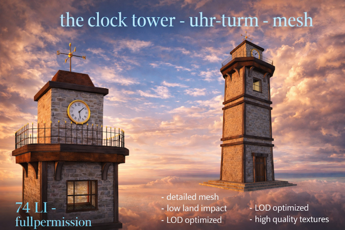 the clock tower - mesh - builder edition