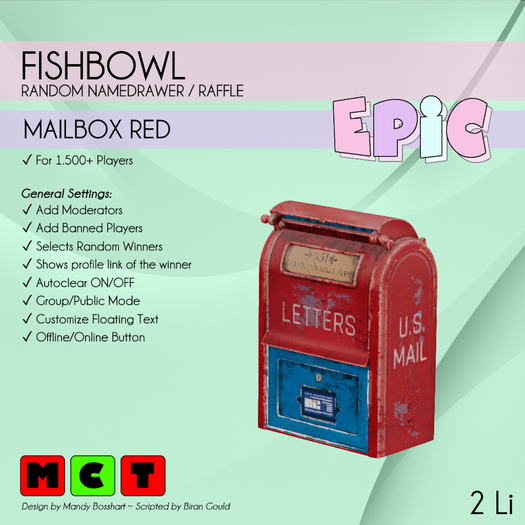 [EPIC FishBowl] Mailbox Red (ADD ME)