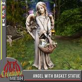 Angel with Basket CM box, a basket full of angel goodies