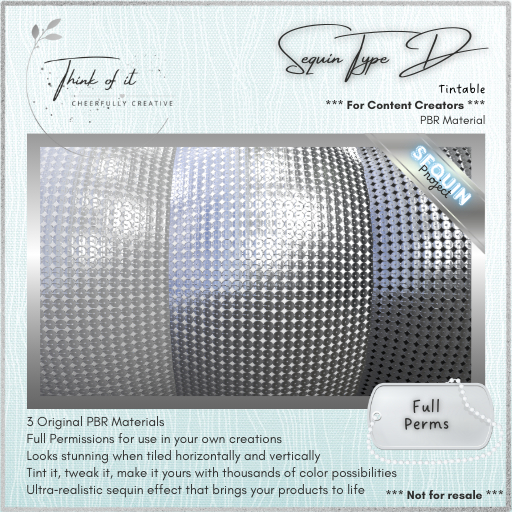 {ToI} Material - Sequin Type D - Full Perms