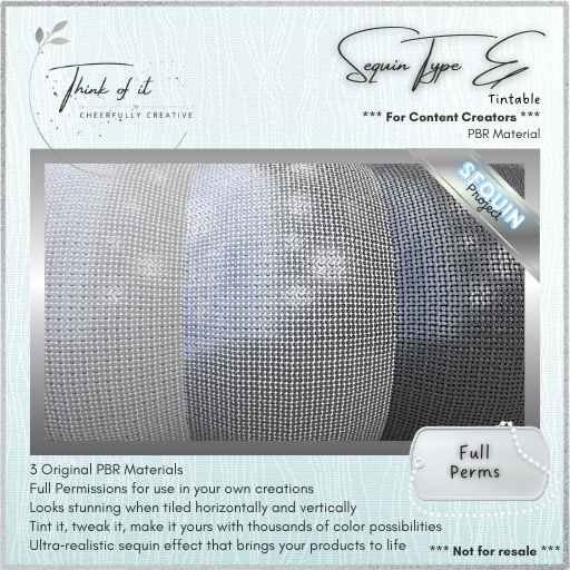 {ToI} Material - Sequin Type E - Full Perms