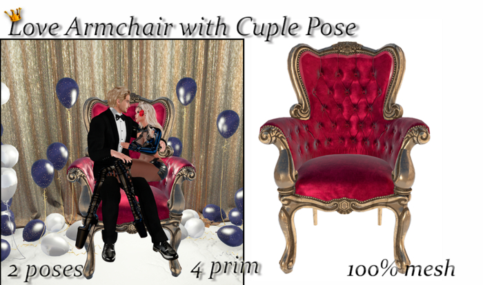 Love Armchair with Cuple Pose