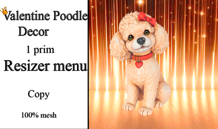 Valentine Poodle Decor (Resizer)