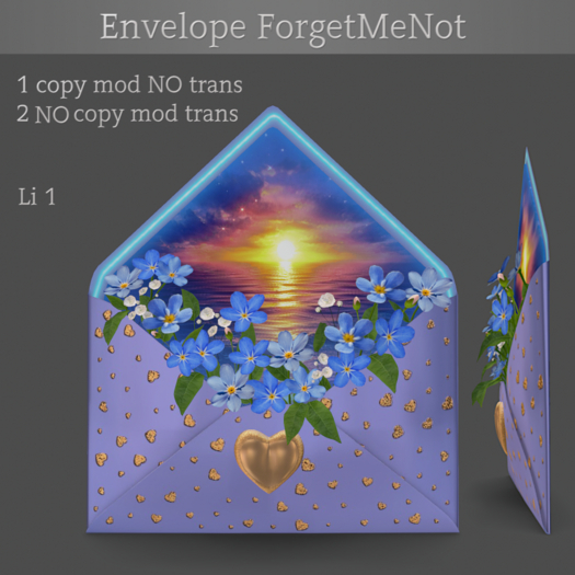 Valentine Envelope - ForgetMeNot (add)