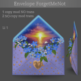 Valentine Envelope - ForgetMeNot (add)