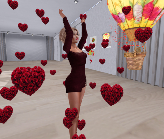 Heart with roses