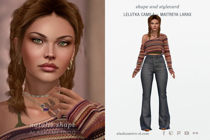"Natalie" shape for LeLutka Camilla + Maitreya LaraX