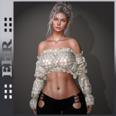 EhR Heart shirt- MILK