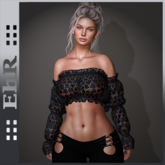 EhR Heart shirt- Black