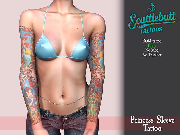 .::Scuttlebutt::. Princess Sleeve Tattoo