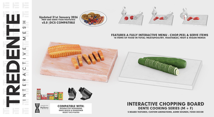 Tredente // Interactive Chopping Board [FATPACK] (Packed)
