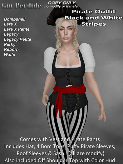 DEMO Female Pirate All Colors 