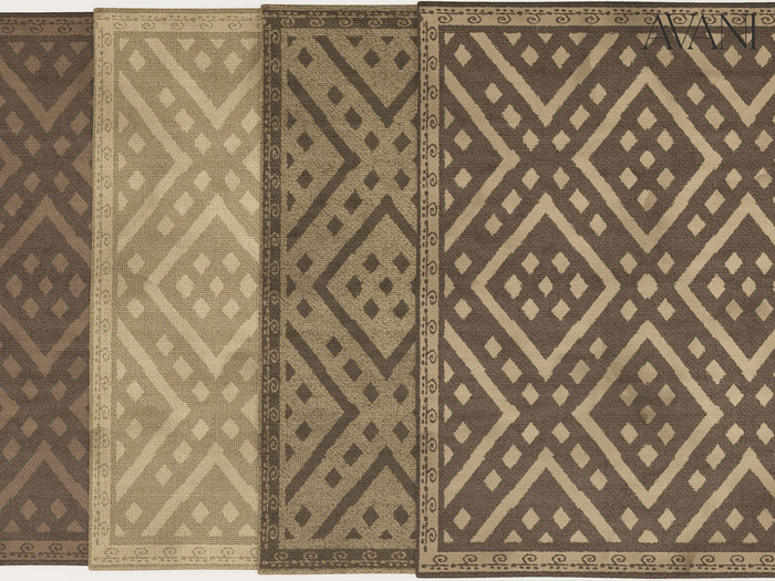 Avani Eyck Collection Jute Rectangular Rug, All