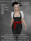 Female Pirate Outfit Black
