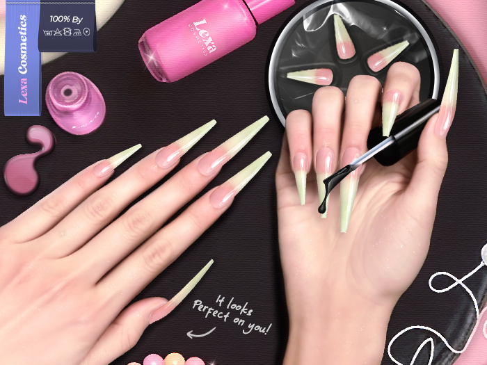 Lexa - Top coat Coffin Nails 
