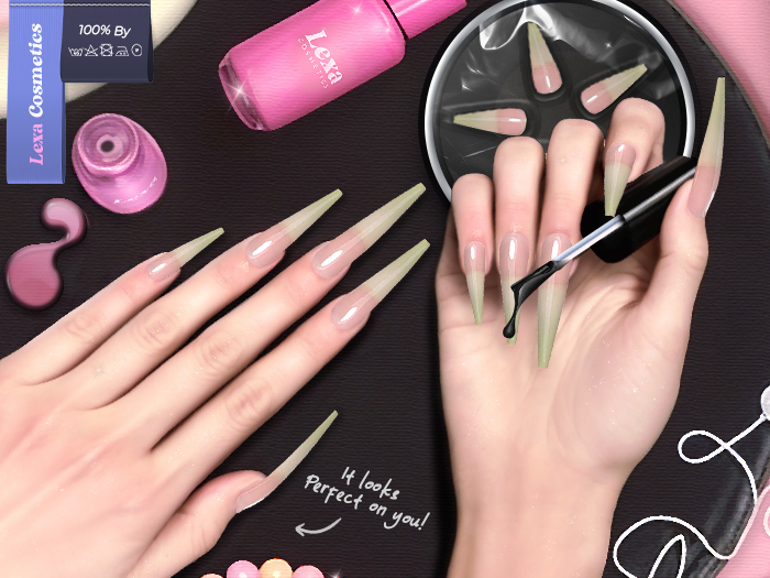 Lexa - No manicure Coffin Nails 