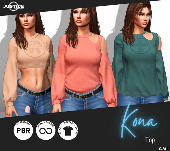 [JUSTICE] KONA TOP - FATPACK