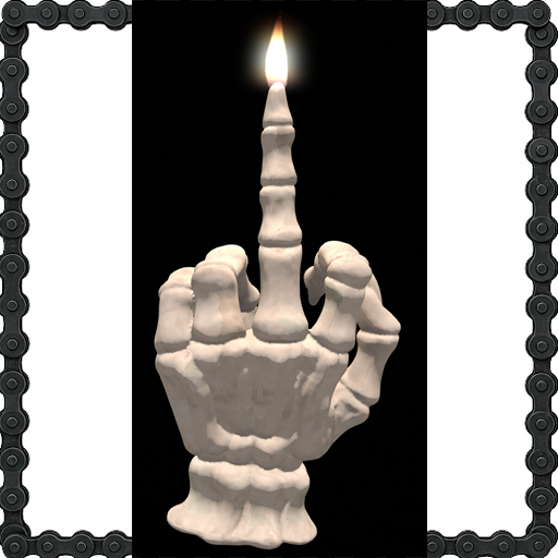 Skeleton Finger Candle,Middle finger,candle