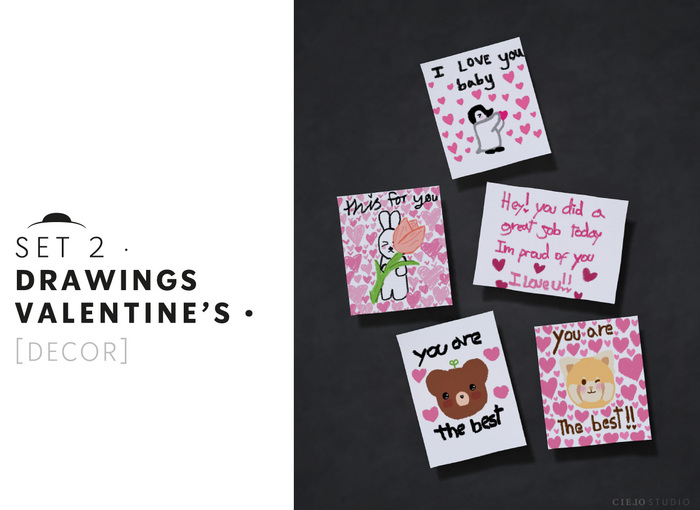 CIELO STUDIO - Drawings VALENTINE'S (SET 2)