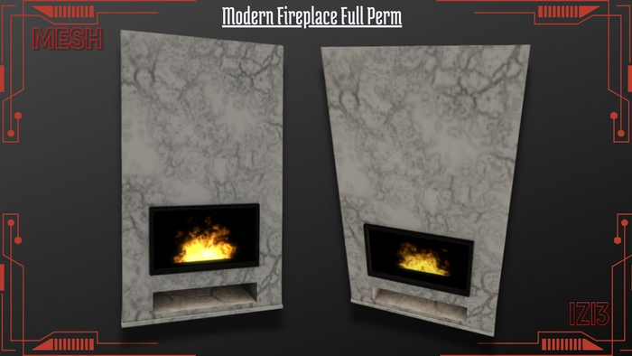 Modern Fireplace - Full Perm