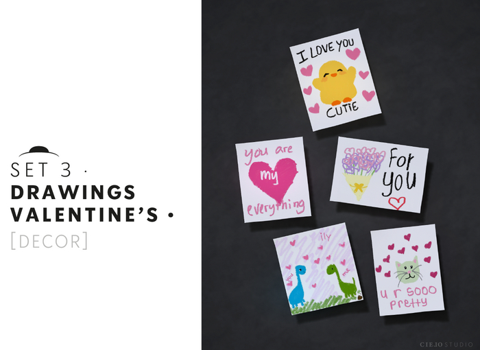 CIELO STUDIO - Drawings VALENTINE'S (SET 3)