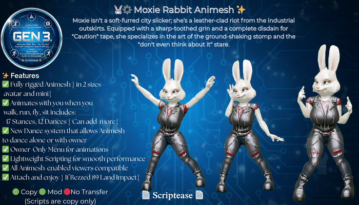 Moxie Rabbit Animesh 