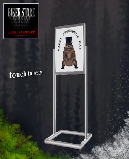 #Happy Groundhog Day Sign