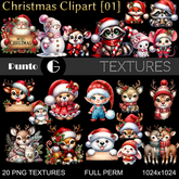 Full Perm Textures - Christmas Clipart 01