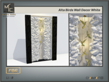 Alta Birds Wall Decor White