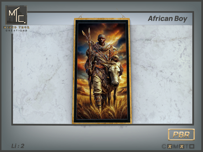 African Boy Cuadros
