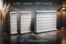 the perfect walls - mauer - 100 % mesh - builder edition