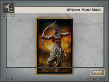 African Hunt Male Painting