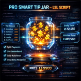 Smart Tip Jar LSL Script v2.5 – Auto Split Payments, Donor Leaderboard, Daily Reset | Full Perm + User Guide