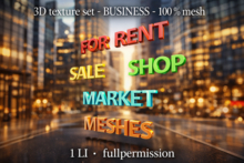 3D texture set BUSINESS - mesh