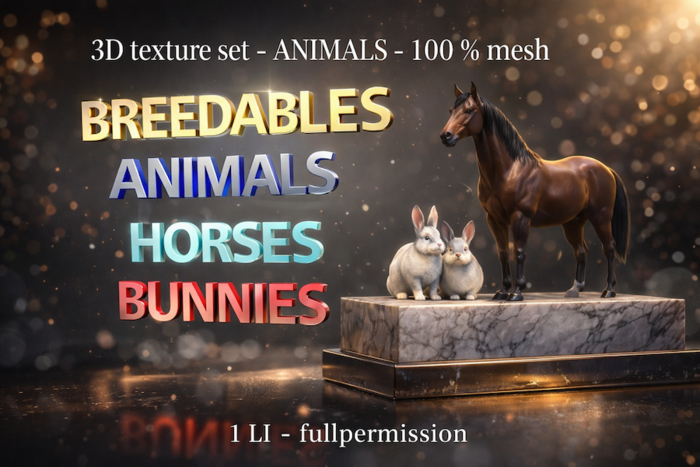 3D texture set  ANIMALS mesh